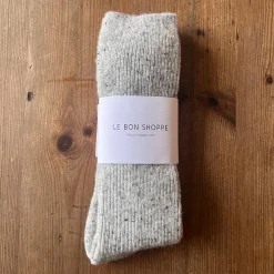 Snow Adult Socks in Cookies And Cream by Le Bon Shoppe