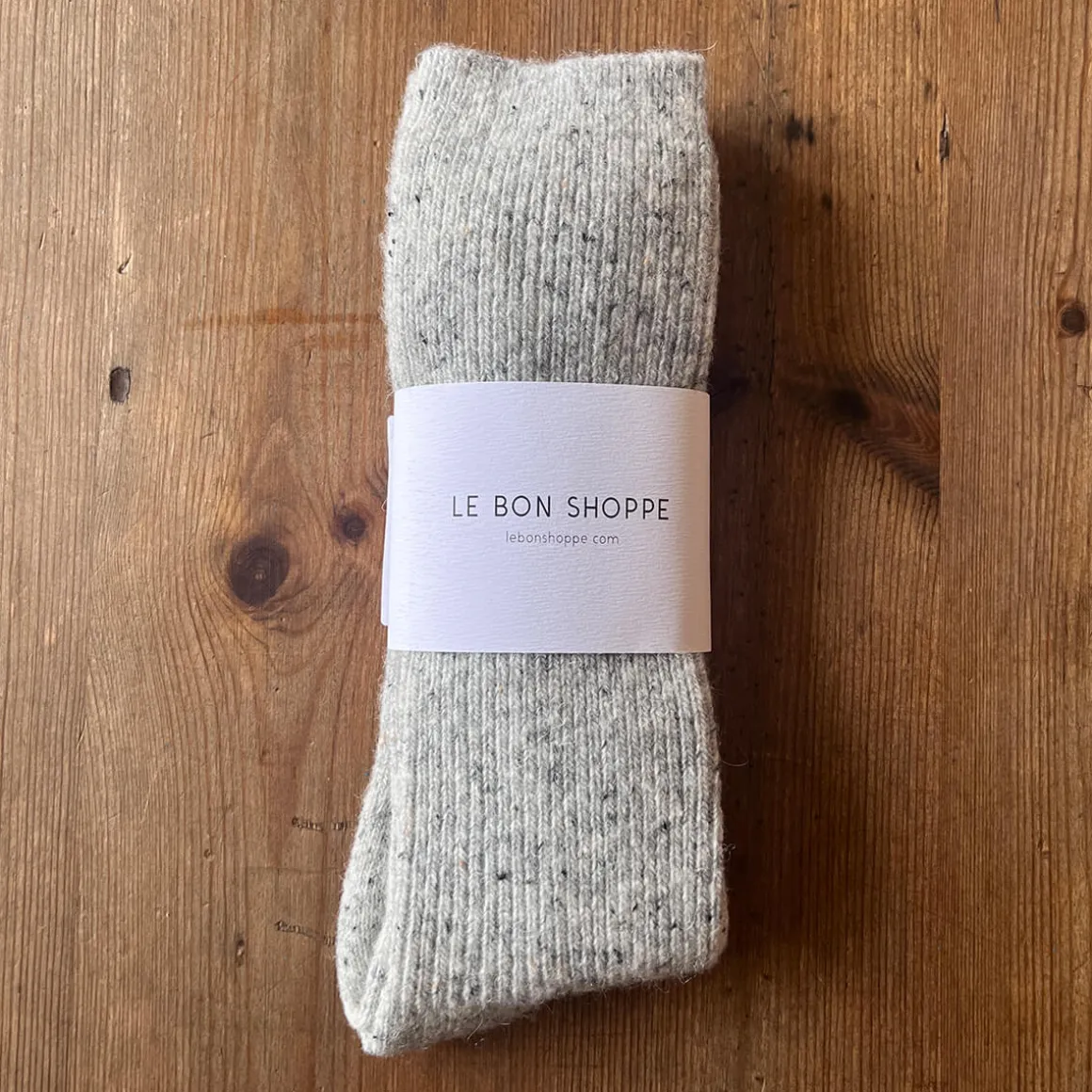 Snow Adult Socks in Cookies And Cream by Le Bon Shoppe