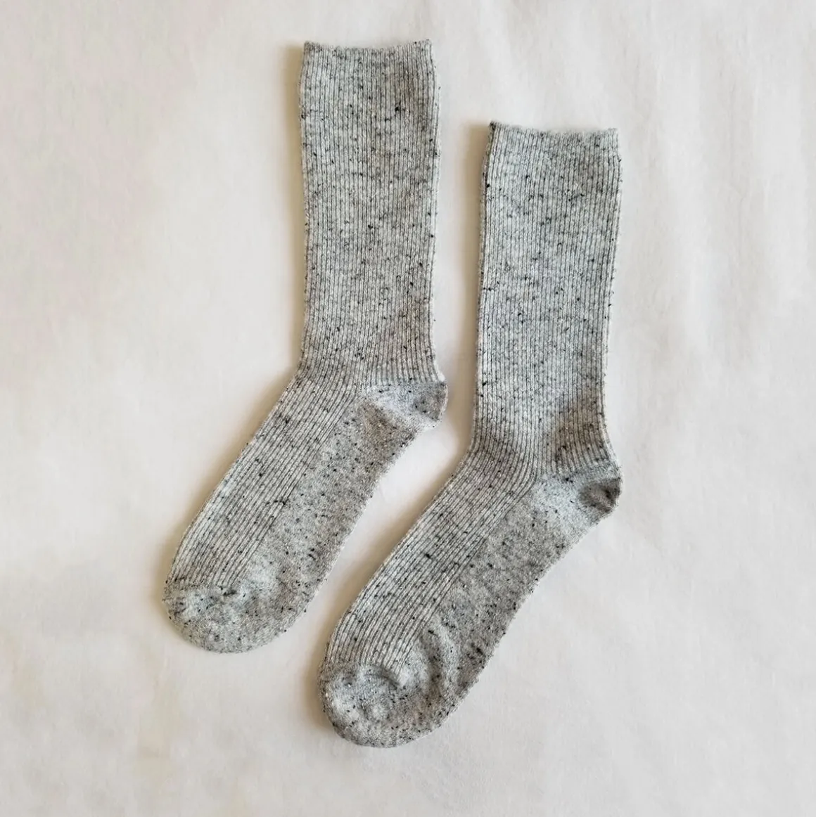Snow Adult Socks in Cookies And Cream by Le Bon Shoppe