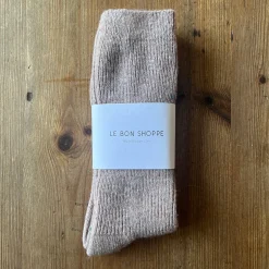 Snow Adult Socks in Mauve by Le Bon Shoppe