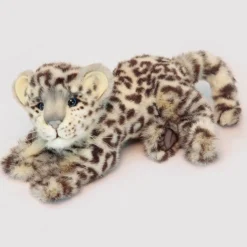Snow Leopard Cub Laying (30cm) by Hansa