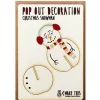 Snowman Pop Out Decoration And Christmas Card by The Pop Out Card Company