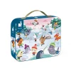 Snow Party 36 Piece Jigsaw Puzzle In Carry Case by Janod