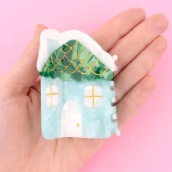 Snowy House Hair Claw by Coucou Suzette