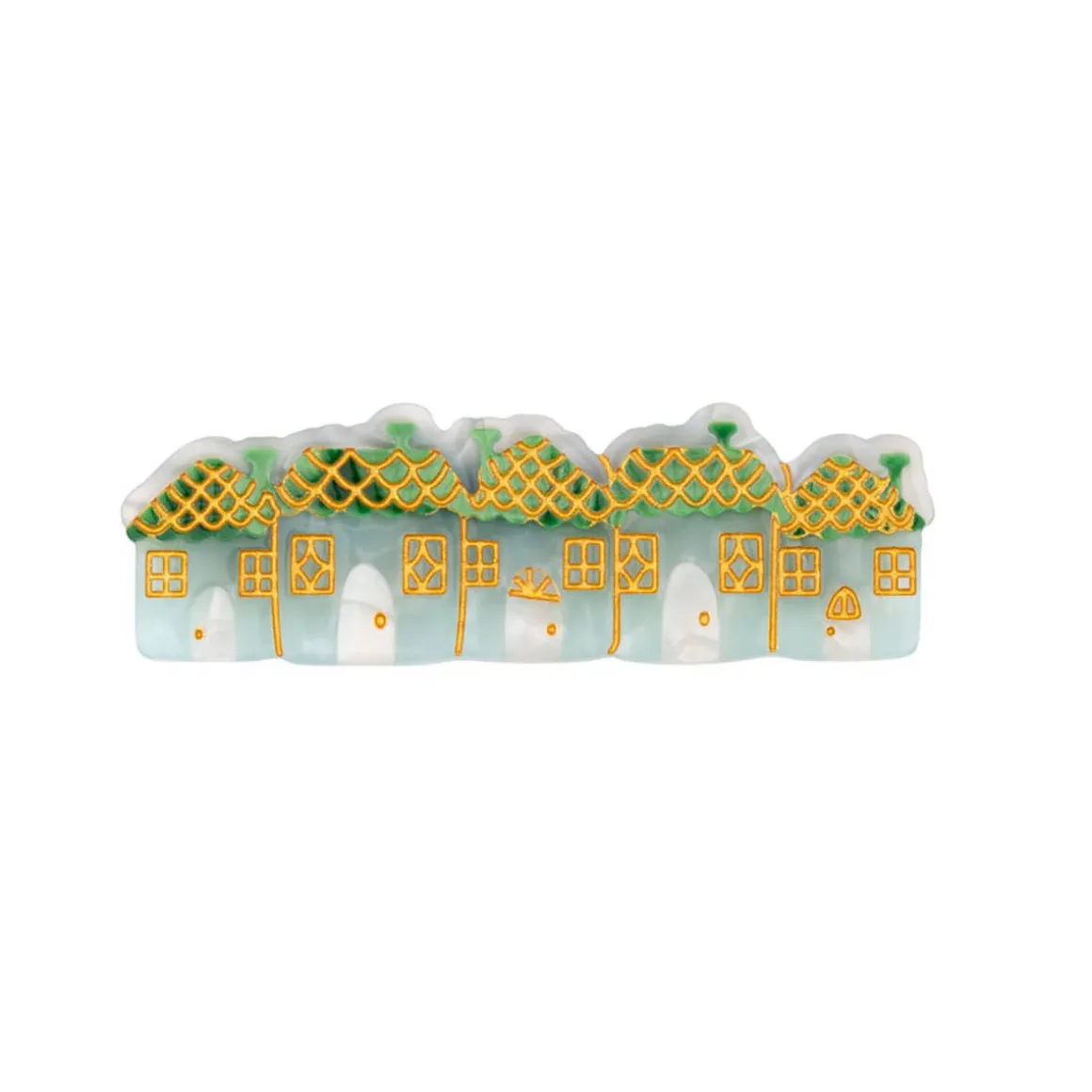 Snowy Town Hair Clip by Coucou Suzette