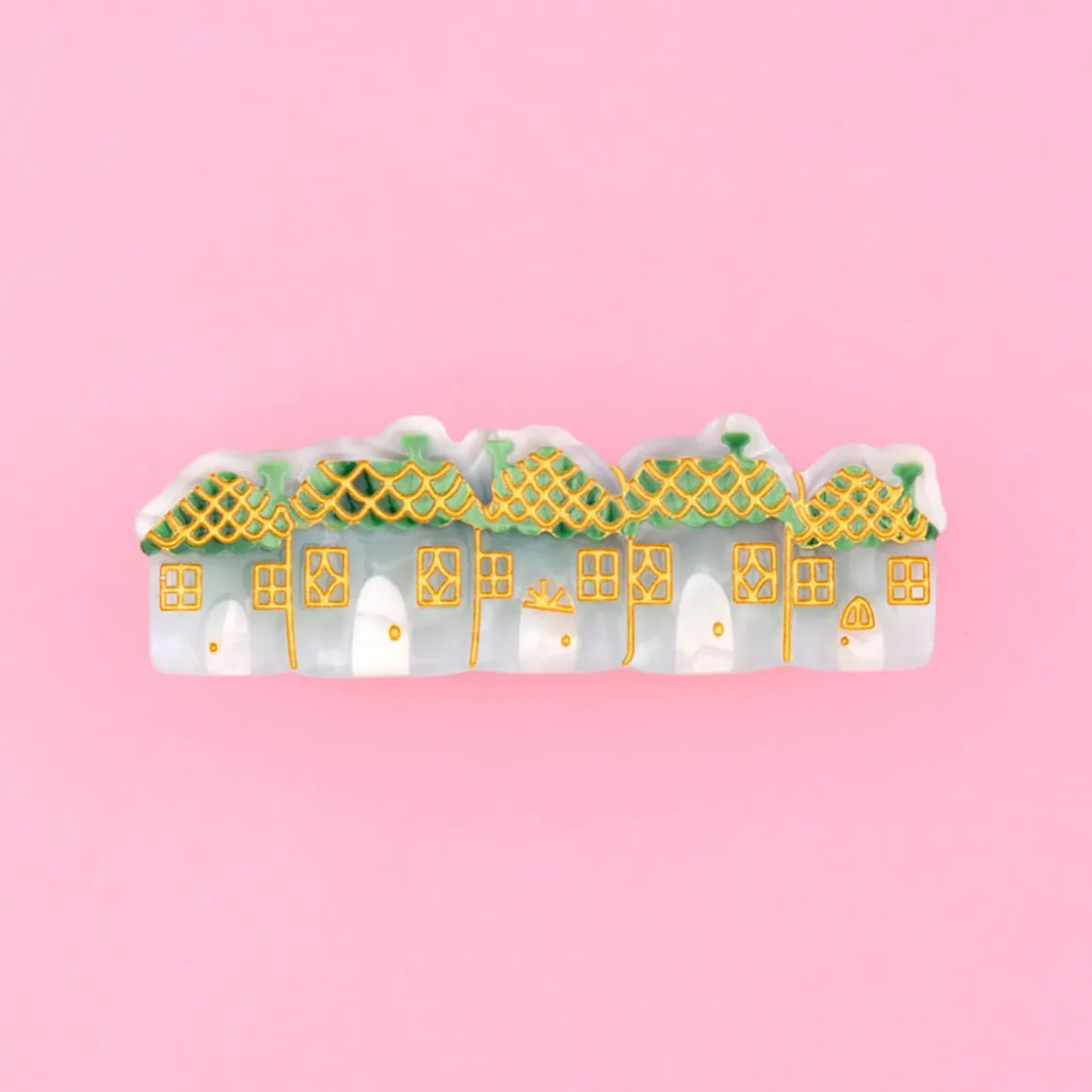 Snowy Town Hair Clip by Coucou Suzette