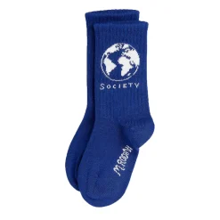 Society Socks in Blue by Mini Rodini