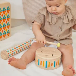 Solid Drum in Multicolour by PlanToys