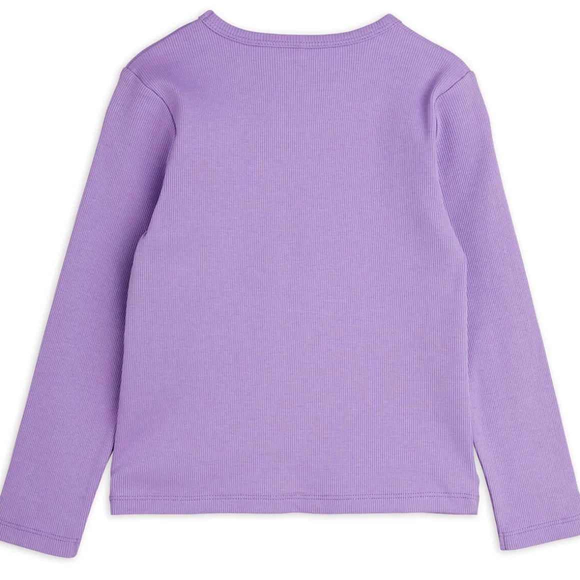 Solid Rib Long Sleeve T Shirt in Purple by Mini Rodini