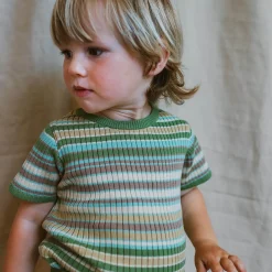 Solva Tee in Meadow Stripe by Mabli