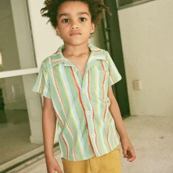 Sonny Top in Mojave Watercolour Stripe by Misha & Puff - Last Ones In Stock - 2-3 Years