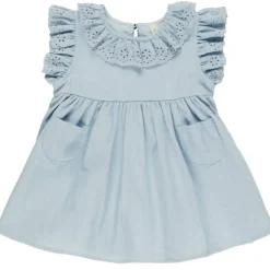 Sophie Dress in Chambray by Quincy Mae