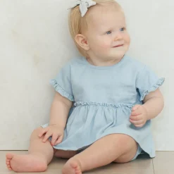 Sophie Dress in Chambray by Quincy Mae