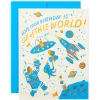 Space Birthday Greetings Card by Hello! Lucky