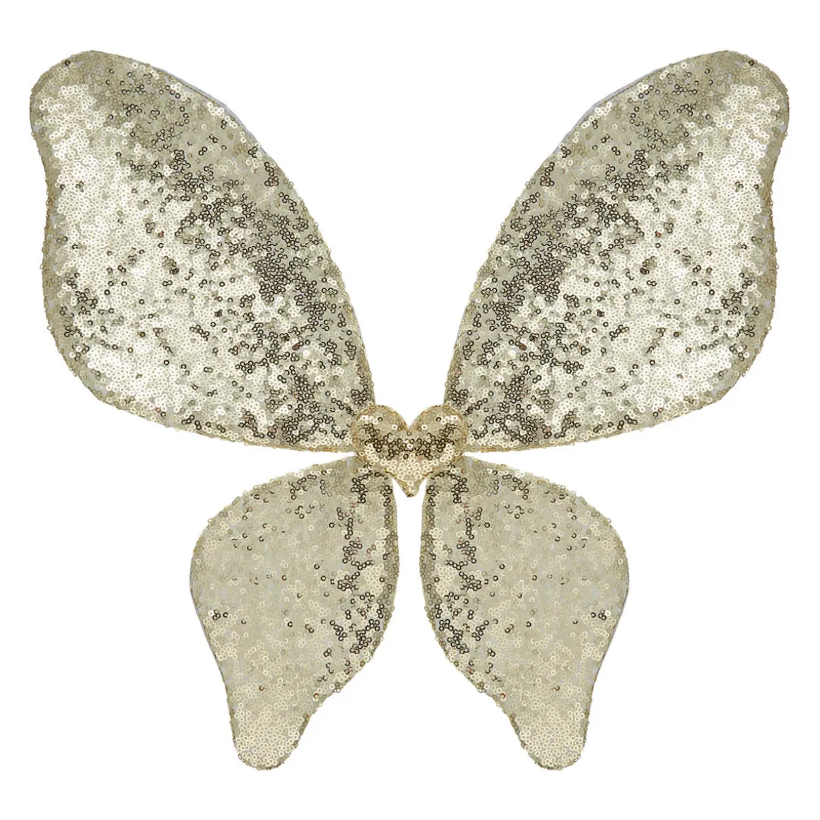 Sparkle Sequin Wings in Gold by Mimi & Lula