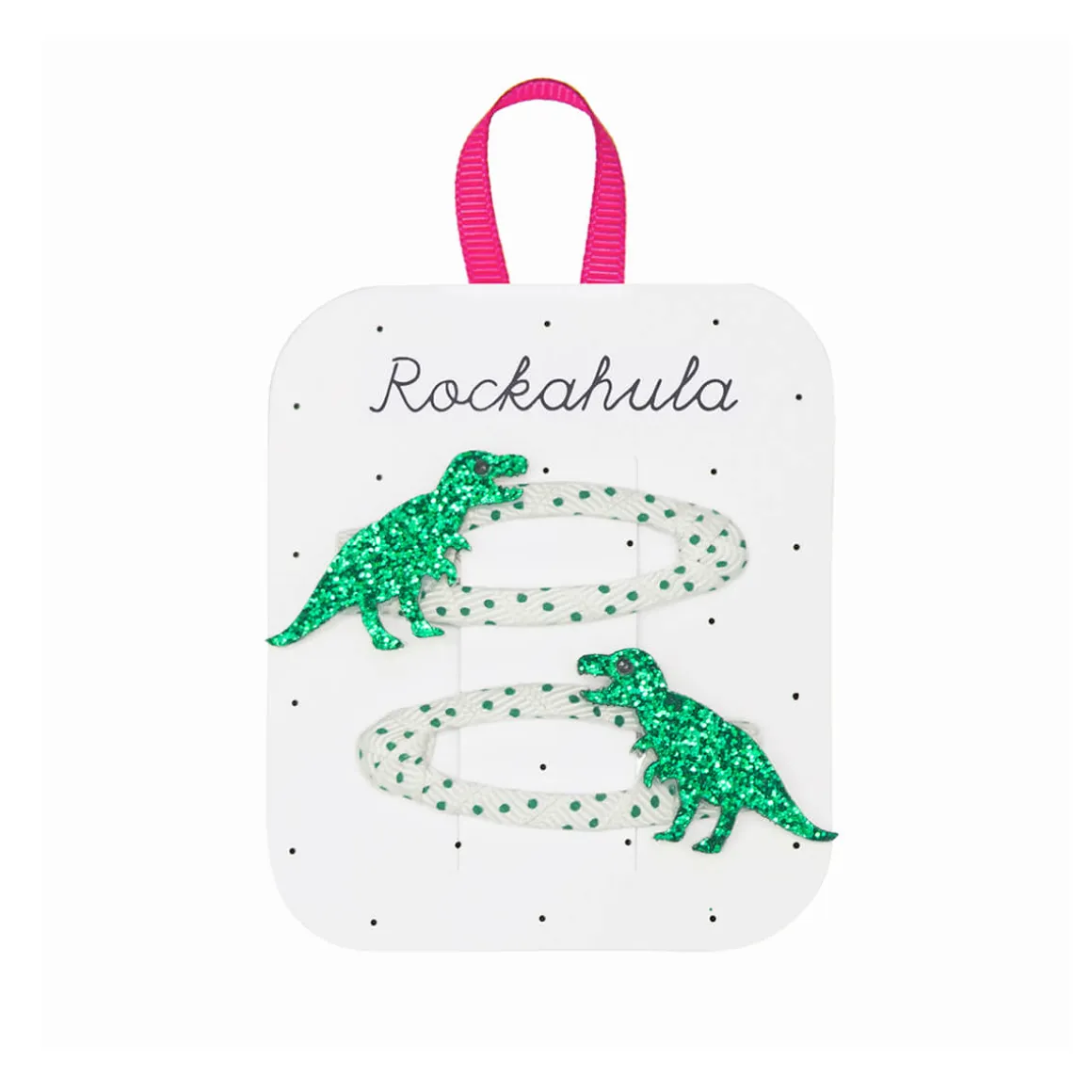 Spotty T-Rex Hair Clips by Rockahula