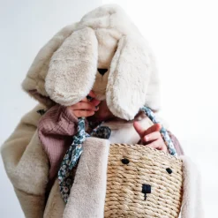 Spring Easter Basket in Green Daisy by Mimi & Lula