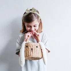 Spring Easter Basket in Yellow Floral by Mimi & Lula