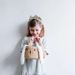 Spring Easter Basket in Yellow Floral by Mimi & Lula