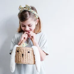 Spring Easter Basket in Yellow Floral by Mimi & Lula