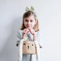 Spring Easter Basket in Yellow Floral by Mimi & Lula