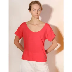 Square Cut Tee in Raspberry by L.F.Markey - Last Ones In Stock - UK 6-8