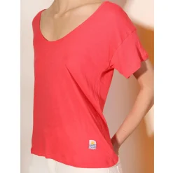 Square Cut Tee in Raspberry by L.F.Markey - Last Ones In Stock - UK 6-8