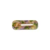 Squared Hair Clip in Green Marble by Repose AMS
