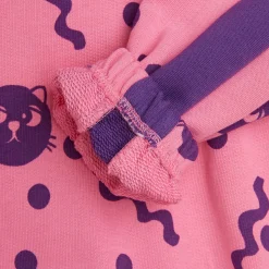 Squiggly Cats Sweatshirt in Pink by Mini Rodini