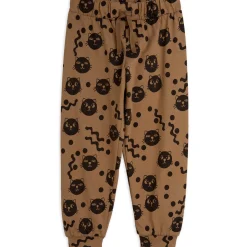 Squiggly Cats Trousers in Brown by Mini Rodini