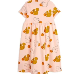 Squirrels Dress in Pink by Mini Rodini - Last One In Stock - 80/86 (9-18 Months)