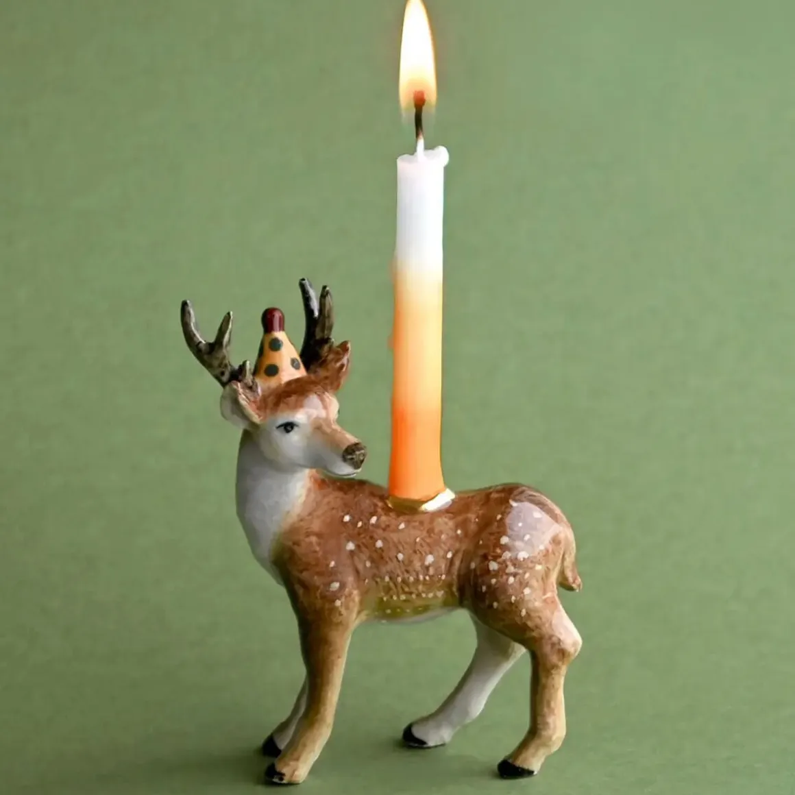 Stag Ceramic Cake Topper by Camp Hollow