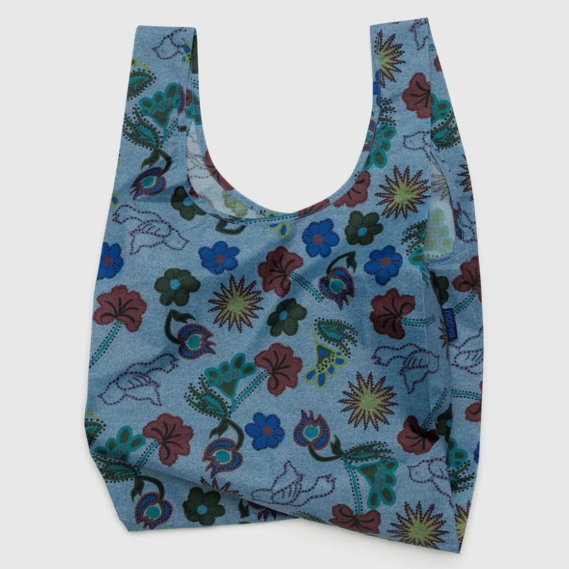 Standard Bag in Digital Denim Birds by Baggu