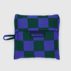 Standard Bag in Iris Green Check by Baggu