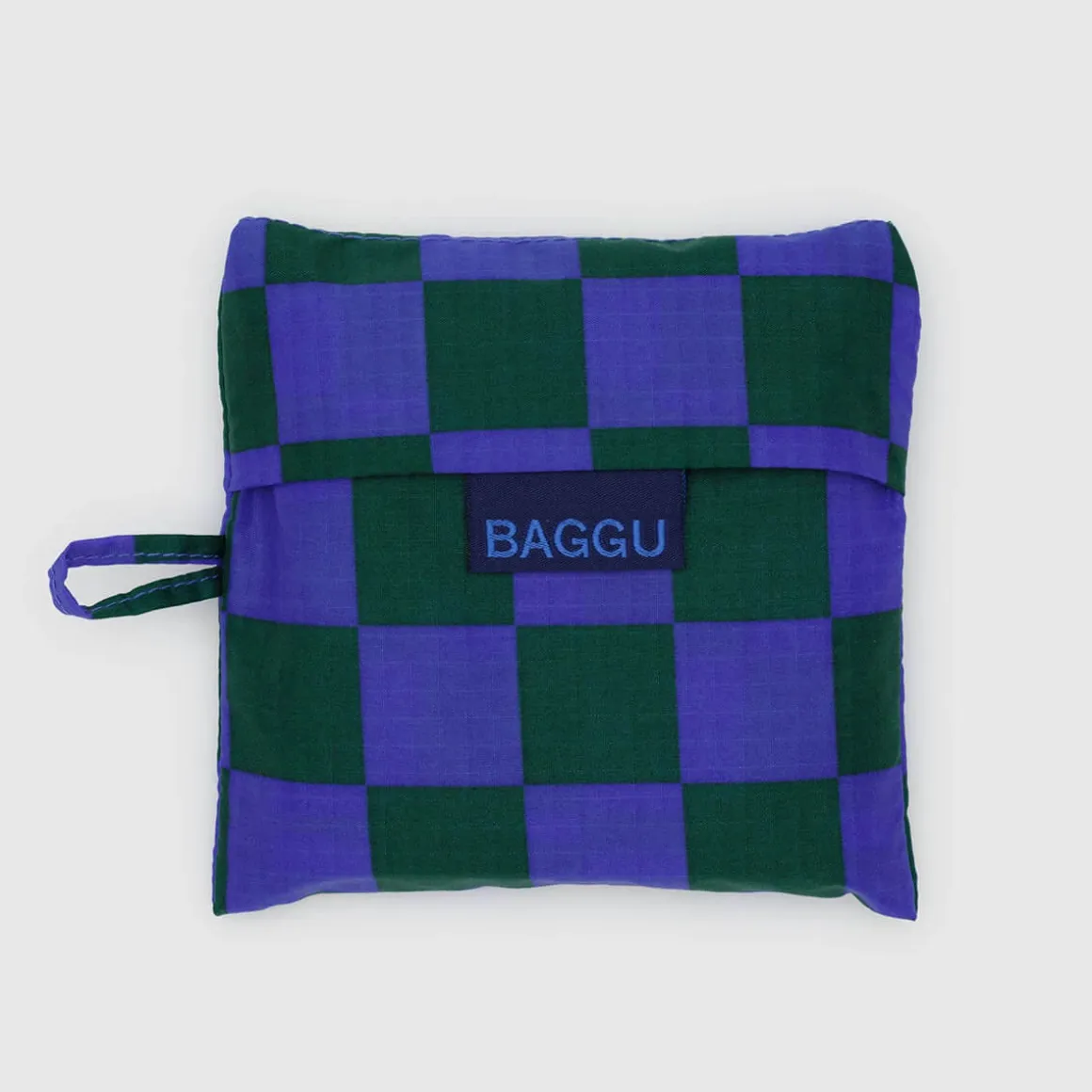 Standard Bag in Iris Green Check by Baggu