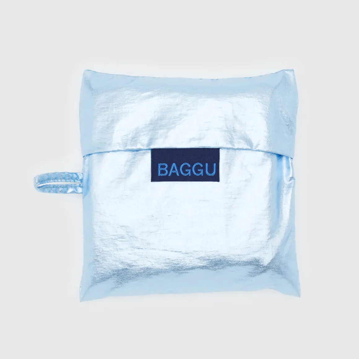 Standard Bag in Metallic Light Blue by Baggu