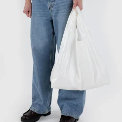 Standard Bag in Metallic Pearl by Baggu