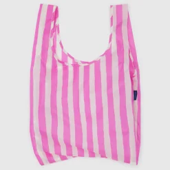 Standard Bag in Pink Painted Stripe by Baggu