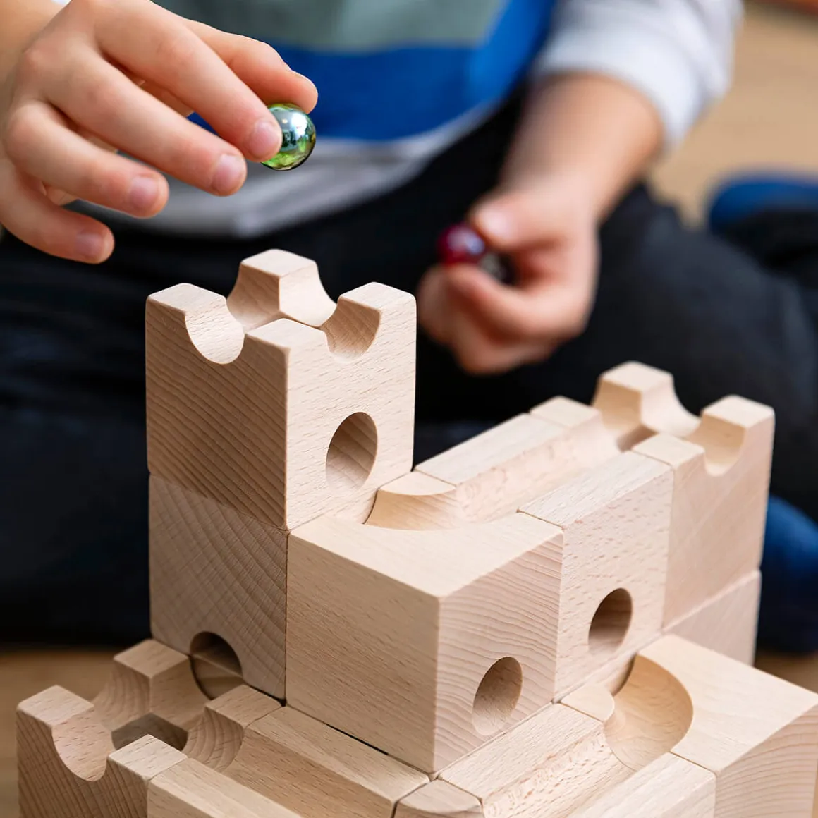 Standard 32 Marble Run Set by Cuboro