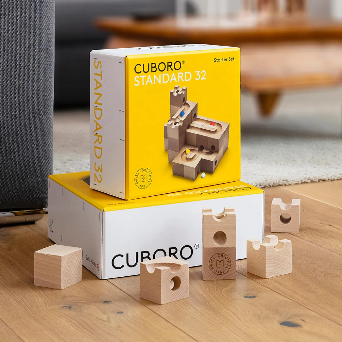 Standard 32 Marble Run Set by Cuboro