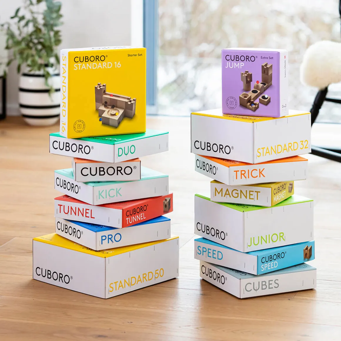 Standard 16 Marble Run Set by Cuboro