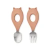 Stanley Baby Cutlery in Cat / Tuscany Rose by Liewood