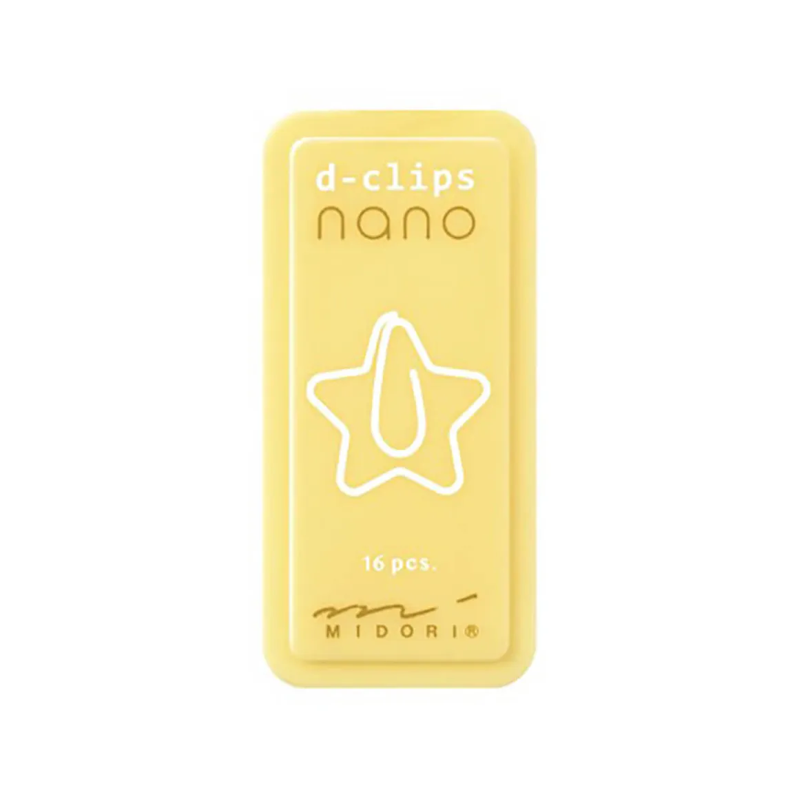 Star D-Clip Nano Paperclips by Midori