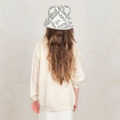 Starfish Kids Bucket Hat in White by The Animals Observatory