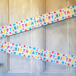 Star Happy Birthday Banner by Talking Tables