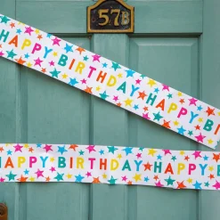 Star Happy Birthday Banner by Talking Tables