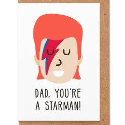 Starman Dad Greetings Card by Studio Boketto