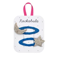 Starry Skies Hair Clips in Blue by Rockahula