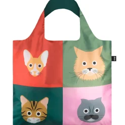 Stephen Cheetham Cats Recycled Shopping Bag by Loqi