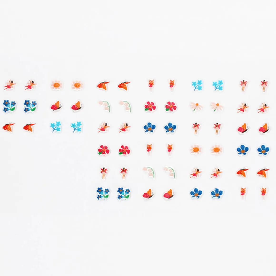 Stick on Earrings Fairies in The Garden (30 pairs) by Rex London